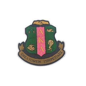 AKA aloha Kappa Alpha 9" Chenille Shield Patch Sew On